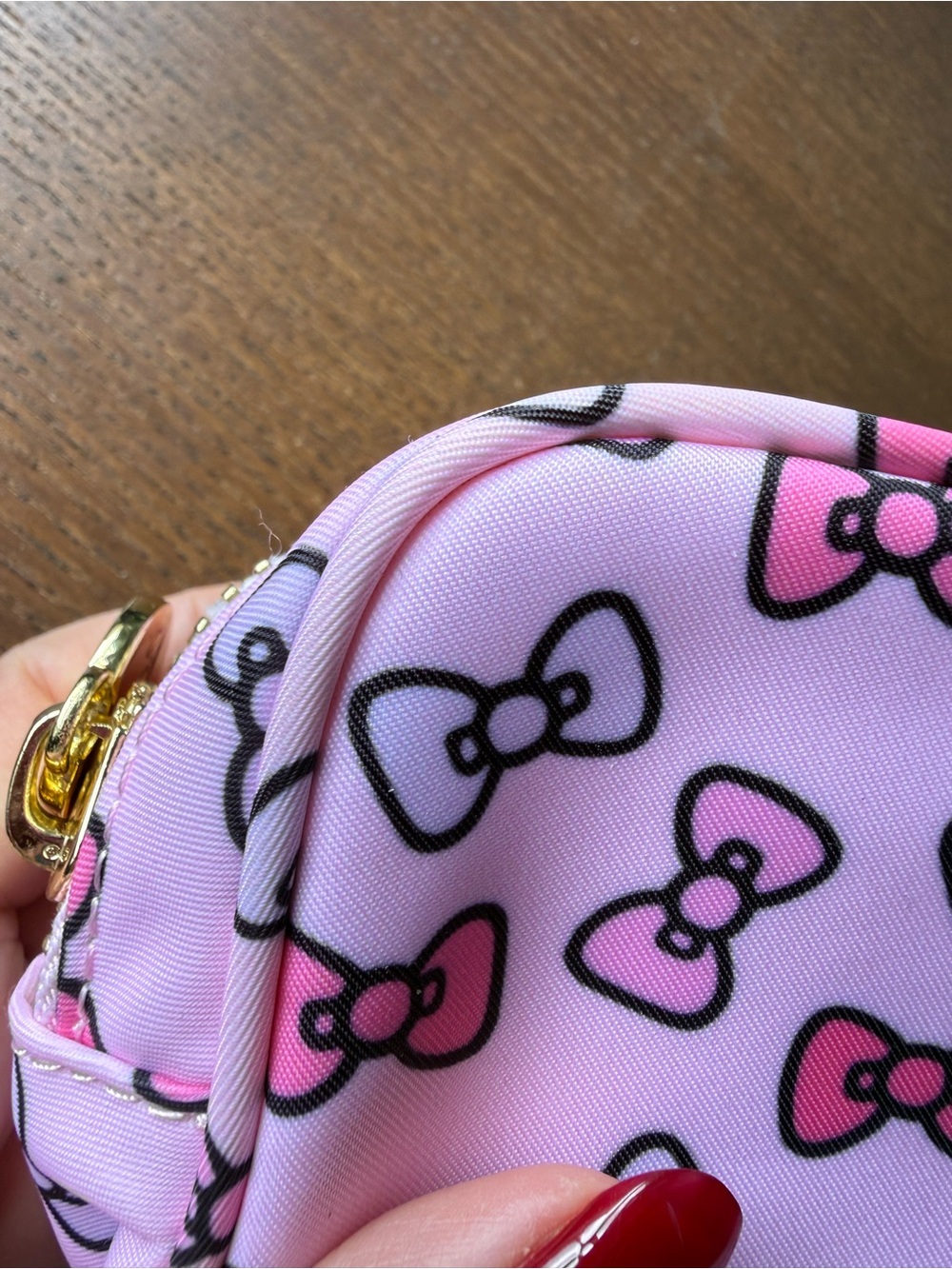 Stoney Clover Lane x Hello Kitty Bows Mini Pouch - Picture 7 of 16